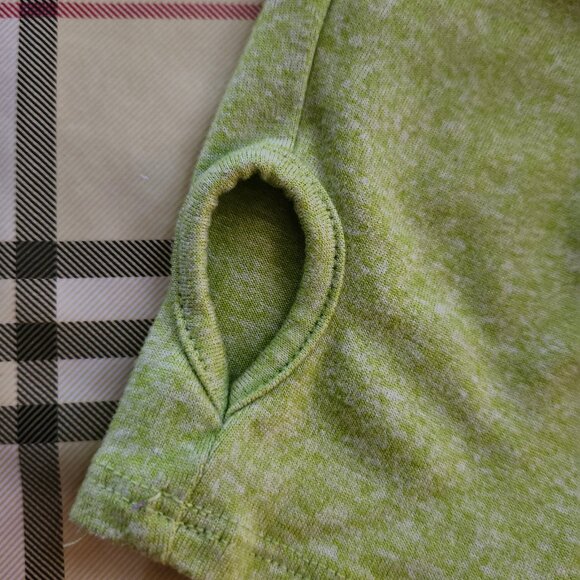 Champion Size XL Long Sleeve T-Shirt Tee Top Thumbholes Lime Green - Picture 7 of 7